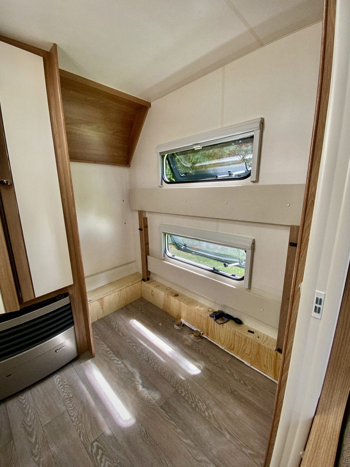 Kinderbetten ausgebaut